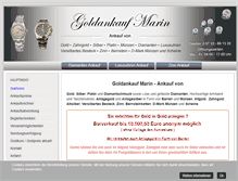 Tablet Screenshot of goldankauf-marin.de